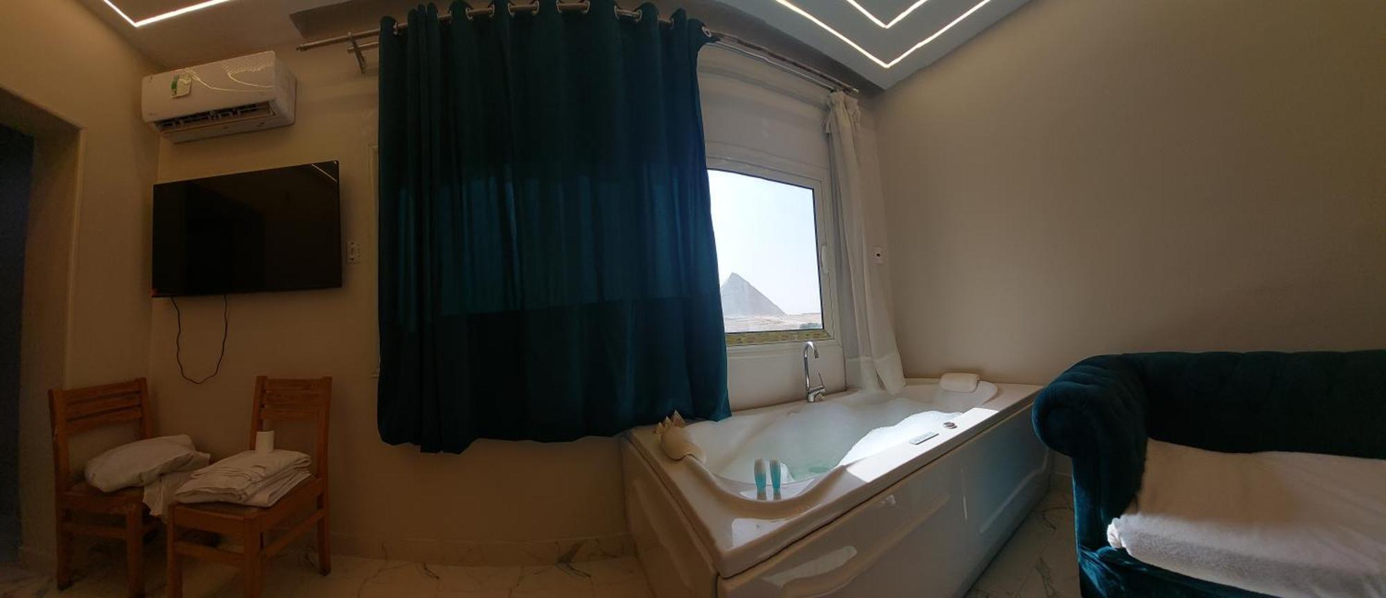 Anubis Kingdom Pyramids Hostel Kafrat al Jabal ภายนอก รูปภาพ